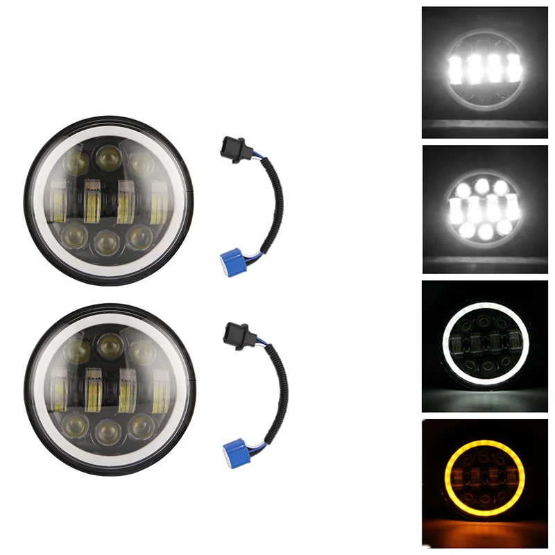 5.75 inch motorcycle round led headlight assembly with Amber DRL IP67 Waterproof for Dyna Softail Sportster 883 XL883 FXCW
5.75 inch motorcycle round led headlight assembly with Amber DRL IP67 Waterproof for Dyna Softail Sportster 883 XL883 FXCW