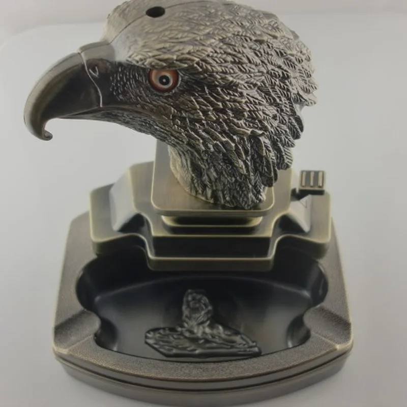 Eagle Head Model Lighter Ashtray Set Smoking Accessories for Weed Cool Lighter for Boy Briquets Et Accessoires Fumeurs Isqueiro
Eagle Head Model Lighter Ashtray Set Smoking Accessories for Weed Cool Lighter for Boy Briquets Et Accessoires Fumeurs Isqueiro