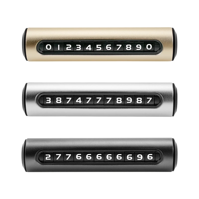 Universal Temporary Car Parking Card Rotate Phone Number Card Plate Aluminum Telephone Number Parking Card Automobile Styling
Universal Temporary Car Parking Card Rotate Phone Number Card Plate Aluminum Telephone Number Parking Card Automobile Styling