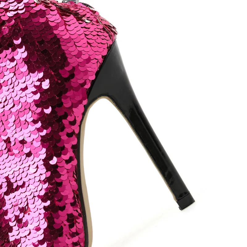 Spring 2019 short boots color matching pointed thin heel super high heel boots size 42
Spring 2019 short boots color matching pointed thin heel super high heel boots size 42