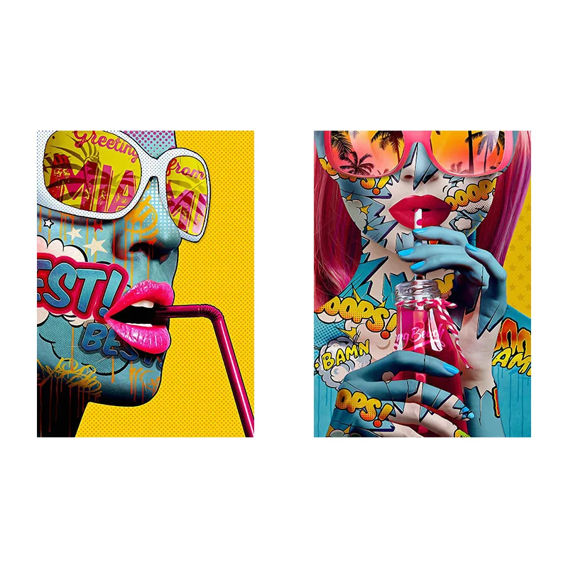 Graffiti Pop Wall Art Abstract Canvas Painting Posters Prints Fashion Woman Wall Art Pictures Canvas For Living Room Home Decor
Graffiti Pop Wall Art Abstract Canvas Painting Posters Prints Fashion Woman Wall Art Pictures Canvas For Living Room Home Decor