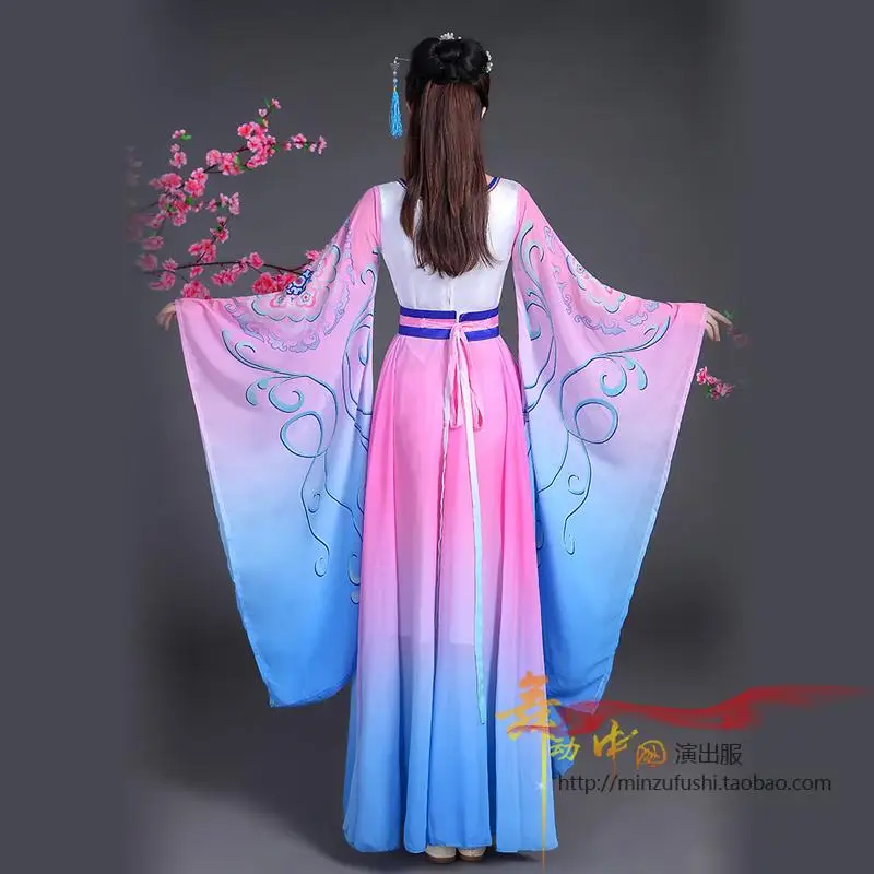 Новый осенний костюм из натурального материала Hanfu этап Костюмы традиционный для