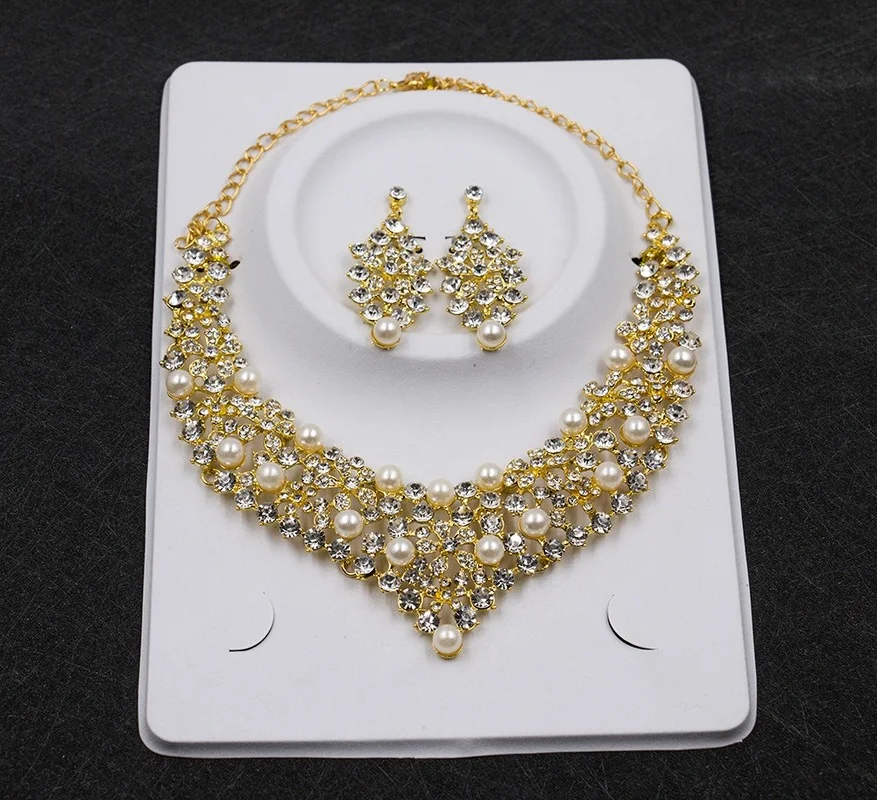 Vintage Jewelry Sets Women Big Pearl Necklace Earring Set Dubai Gold Indian Glass Rhinestone Party Jewelry
Vintage Jewelry Sets Women Big Pearl Necklace Earring Set Dubai Gold Indian Glass Rhinestone Party Jewelry