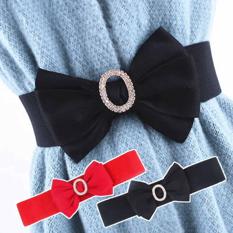 1PC Women Elegant Big Bow Elastic Waistbands Lady Stretchy Solid Color Ribbon Bow-Knot Waist Belt Dress Decoration Cumerbunds
1PC Women Elegant Big Bow Elastic Waistbands Lady Stretchy Solid Color Ribbon Bow-Knot Waist Belt Dress Decoration Cumerbunds