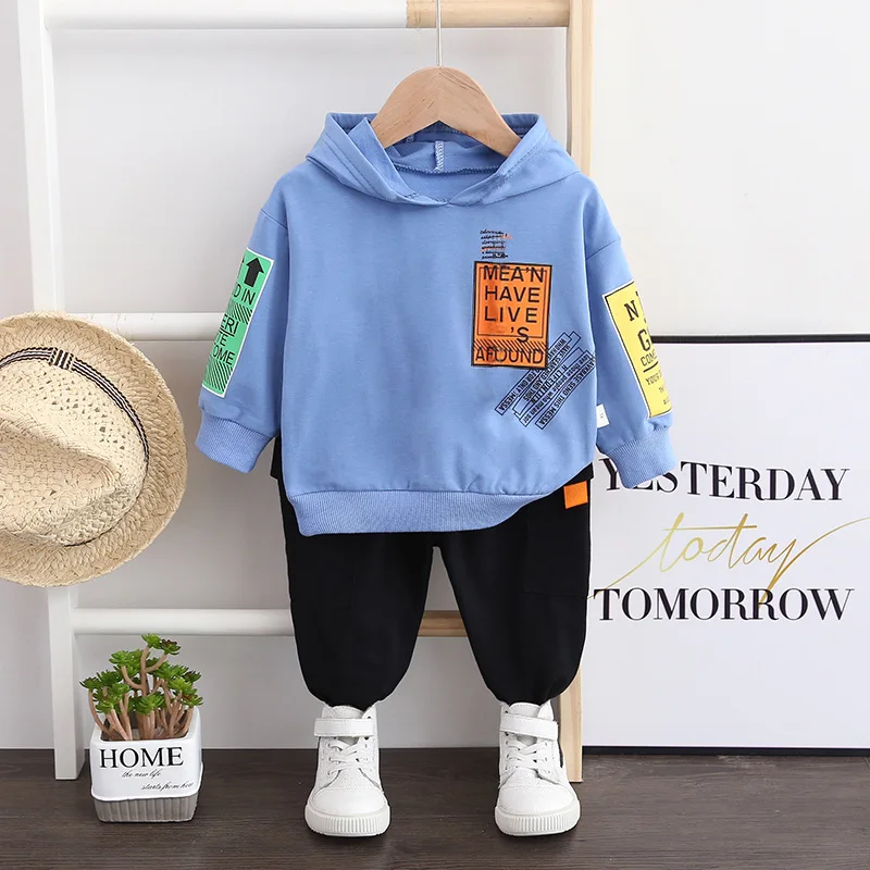 2021 Spring New Hot Boys' Suits Children's Long-sleeved Hooded Sweatershirt + Trousers Clothes Kids Tracksuit Autumn Outwear Set
2021 Spring New Hot Boys' Suits Children's Long-sleeved Hooded Sweatershirt + Trousers Clothes Kids Tracksuit Autumn Outwear Set