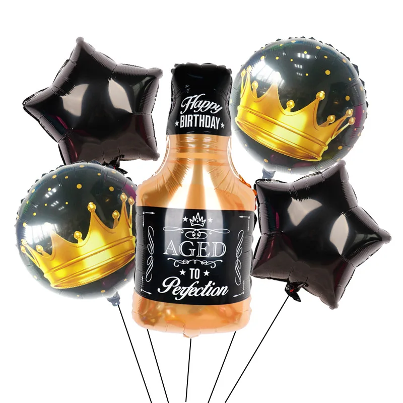 

6pcs/lot Beer Cup Foil Balloons Wedding Birthday Party Decorations Adult Kids Balls Cheering Up Champagne Whiskey Bottle Globos