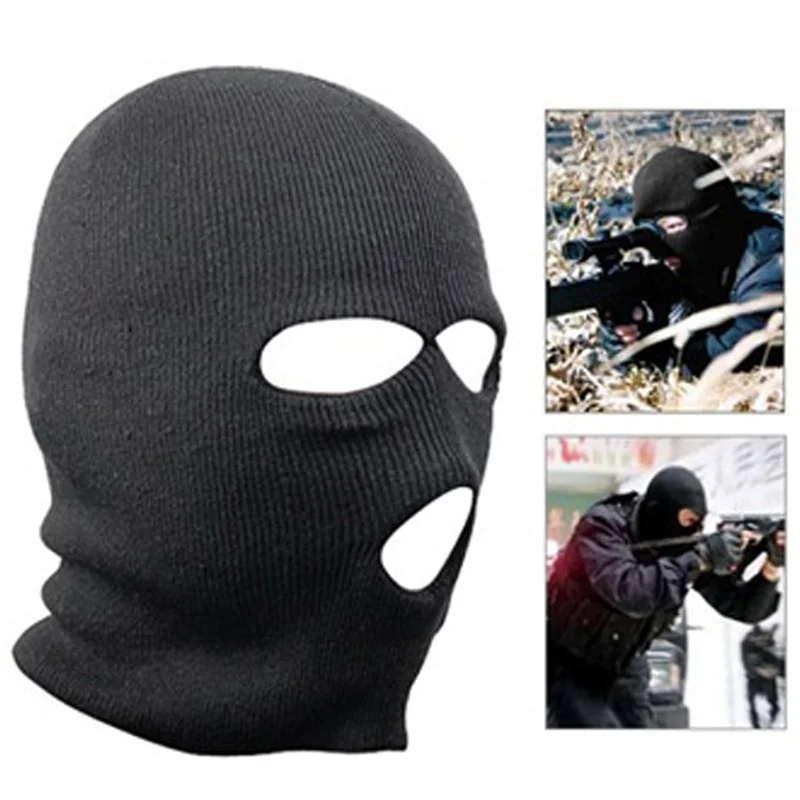 New Full Face Cover Mask Three 3 Hole Balaclava Knit Hat Tactical CS Winter Ski Cycling Mask Beanie Hat Scarf Warm Face Masks 
New Full Face Cover Mask Three 3 Hole Balaclava Knit Hat Tactical CS Winter Ski Cycling Mask Beanie Hat Scarf Warm Face Masks