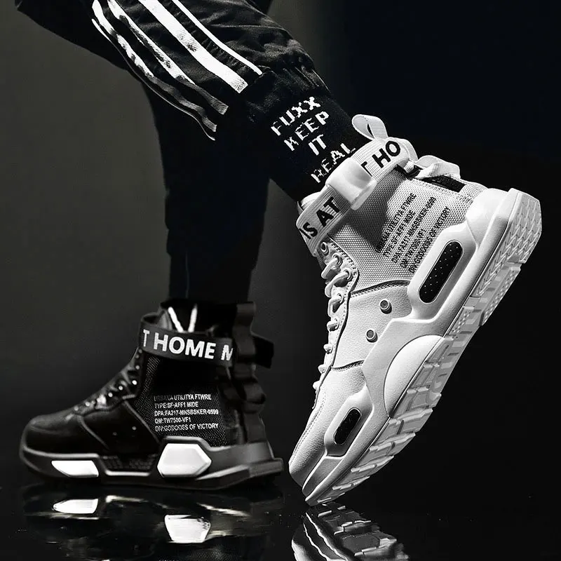 Men's High-Top Fashion Leather Sneakers Trend Hot Selling Comfortable Women Casual Shoes Outdoor Non-Slip Breathable Men's Shoes
Men's High-Top Fashion Leather Sneakers Trend Hot Selling Comfortable Women Casual Shoes Outdoor Non-Slip Breathable Men's Shoes