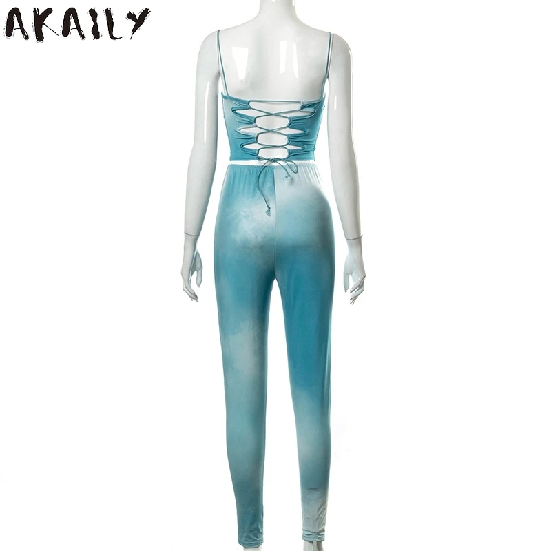 Akaily Streetwear Tie Dye Crop Top 2 Two Piece Sets Women Matching Sets Summer Sexy Bodycon Bandage Backless Clubwear Outfits
Akaily Streetwear Tie Dye Crop Top 2 Two Piece Sets Women Matching Sets Summer Sexy Bodycon Bandage Backless Clubwear Outfits