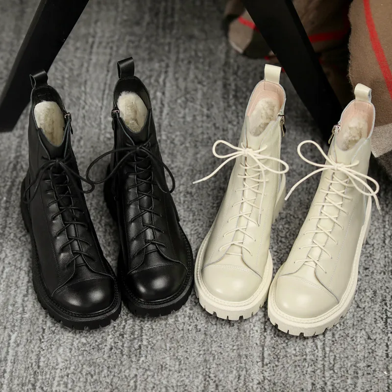 MEMUNIA 2020 top quality genuine leather ankle boots women thick fur winter snow boots comfortable warm casual shoes ladies
MEMUNIA 2020 top quality genuine leather ankle boots women thick fur winter snow boots comfortable warm casual shoes ladies
