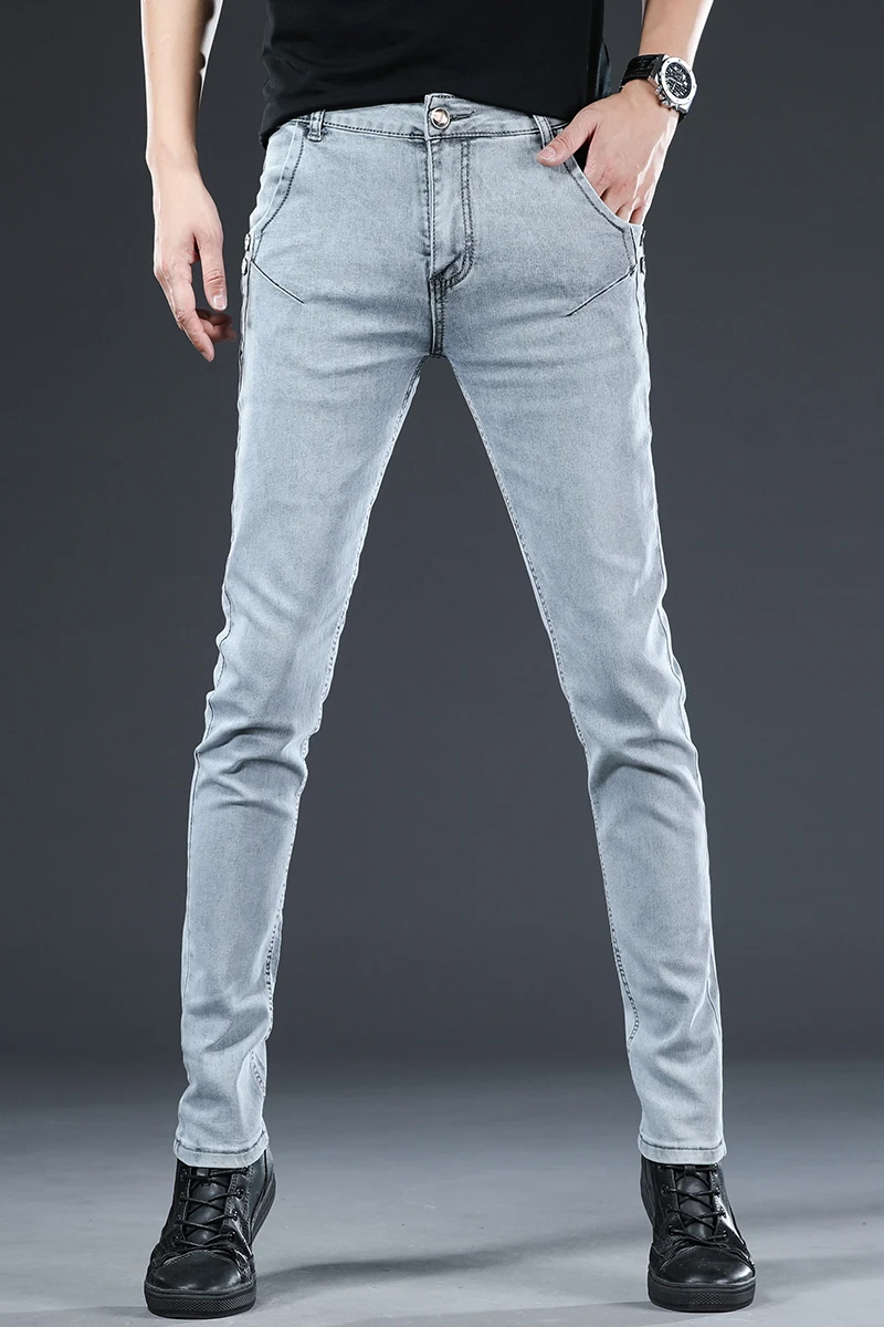 Men Skinny Jeans 2020 Mens Ripped Fashion Mid Waist Long Length Stretch Denim Pants Male Slim Hip Hop Pencil Jeans 27-36
Men Skinny Jeans 2020 Mens Ripped Fashion Mid Waist Long Length Stretch Denim Pants Male Slim Hip Hop Pencil Jeans 27-36