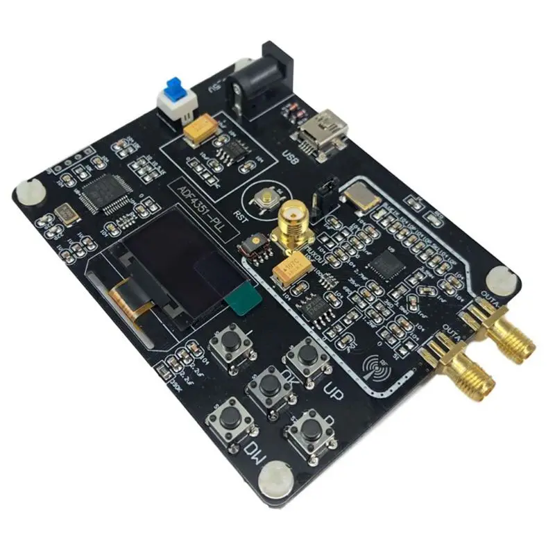 35M-4.4G RF Signal Generator ADF4351 Sweep Frequency OLED Display Module Board with USB Cable
35M-4.4G RF Signal Generator ADF4351 Sweep Frequency OLED Display Module Board with USB Cable