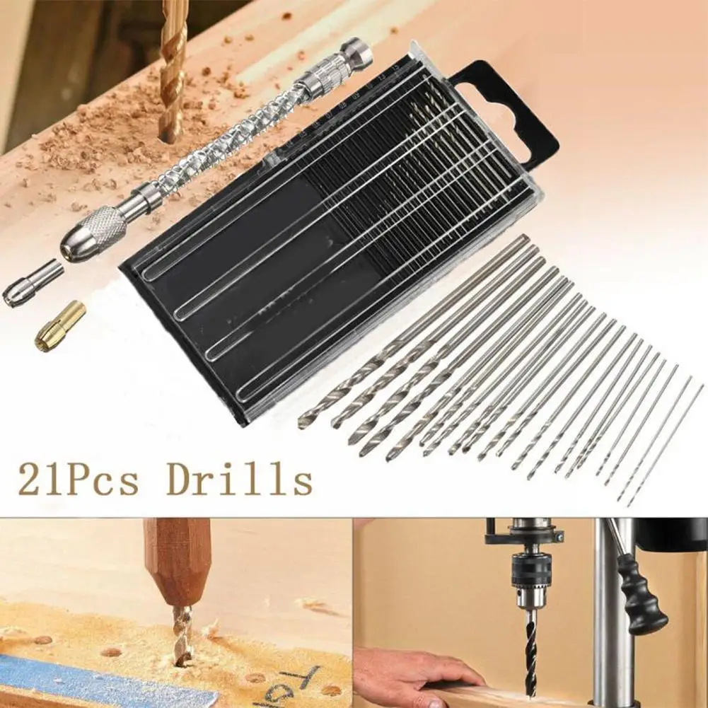High Speed Steel Drill Bit 21pcs Hss Micro Drill Set 0.3mm-1.6mm Craft Model With Electric Tool Case For Metal Drill 
High Speed Steel Drill Bit 21pcs Hss Micro Drill Set 0.3mm-1.6mm Craft Model With Electric Tool Case For Metal Drill