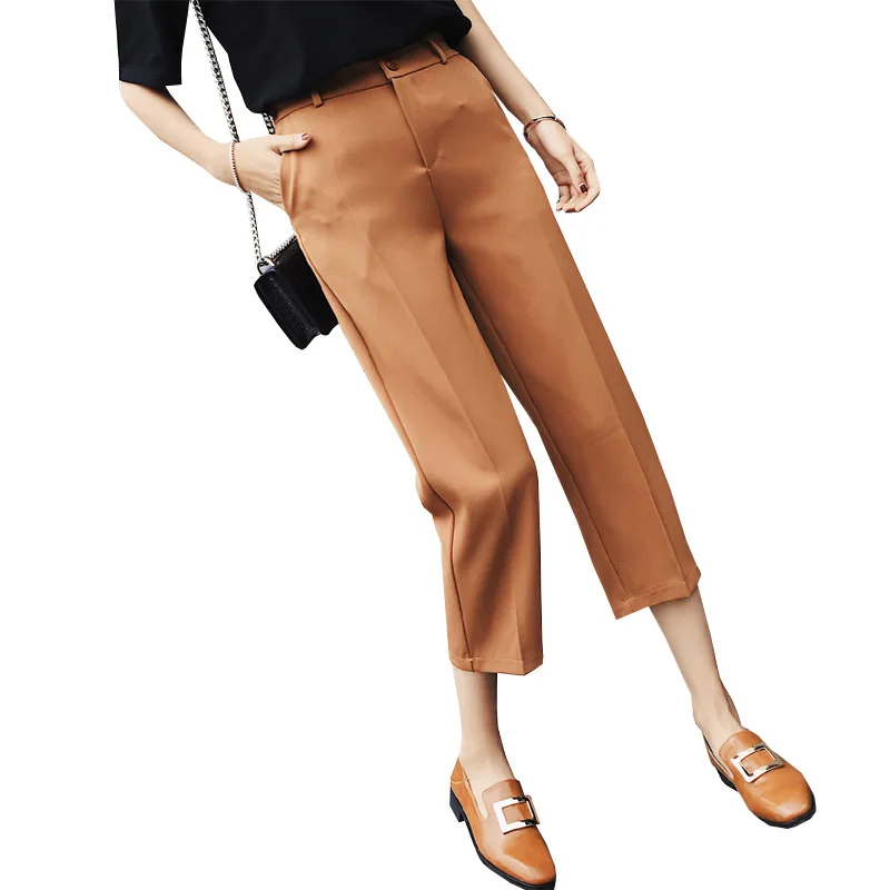 New Spring Wide-Leg Pants Women Cropped Pants High Waist Straight Pants Suit Cropped Pants Casual Pants
New Spring Wide-Leg Pants Women Cropped Pants High Waist Straight Pants Suit Cropped Pants Casual Pants