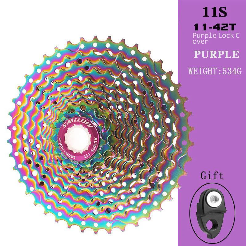 MTB Cassette Flywheel Chain 11-speed 11-42T Mountain Bike Flywheels Colorful Bicycle Parts Bisiklet Rainbow Sprocket Sale
MTB Cassette Flywheel Chain 11-speed 11-42T Mountain Bike Flywheels Colorful Bicycle Parts Bisiklet Rainbow Sprocket Sale