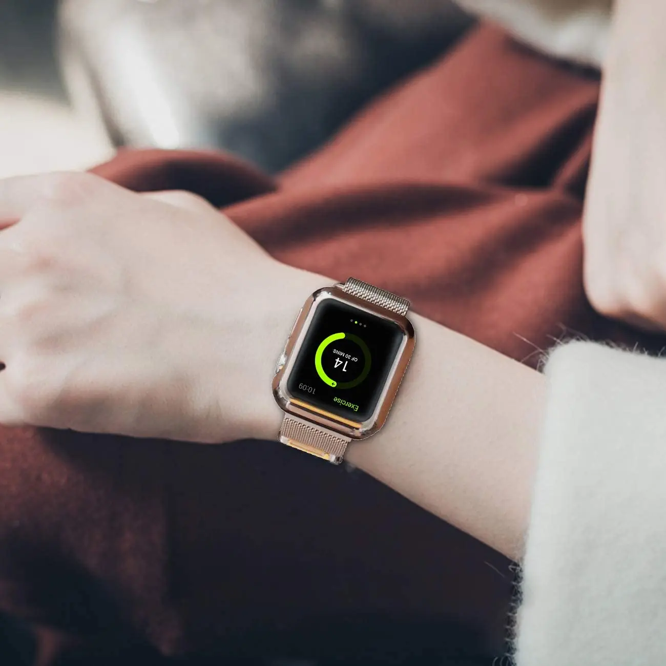Milanese Loop+Case For Apple Watch 6 Band 44mm 40mm 42mm 38mm Metal milanese Watchband Bracelet for Apple Watch Series 5 4 3 SE
Milanese Loop+Case For Apple Watch 6 Band 44mm 40mm 42mm 38mm Metal milanese Watchband Bracelet for Apple Watch Series 5 4 3 SE
