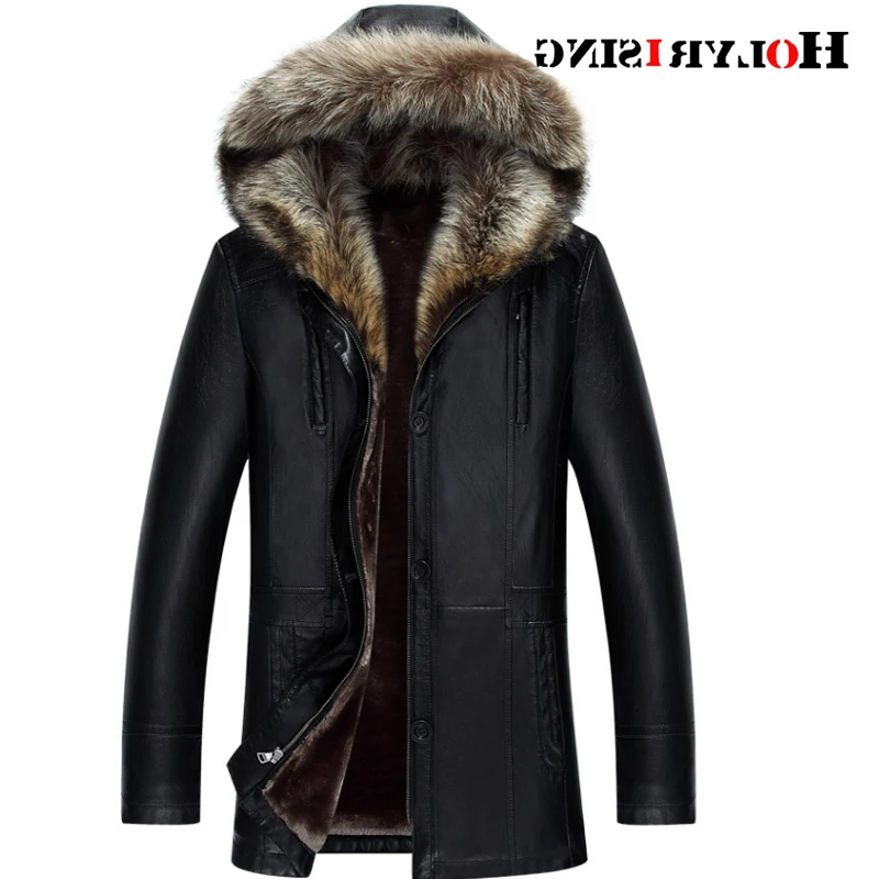 Winter PU Jackets Leather Coat Men's Fur Hooded Faux Leather Jackets Thicken men winter coat Plus Size 3XL 4XL 18296
Winter PU Jackets Leather Coat Men's Fur Hooded Faux Leather Jackets Thicken men winter coat Plus Size 3XL 4XL 18296