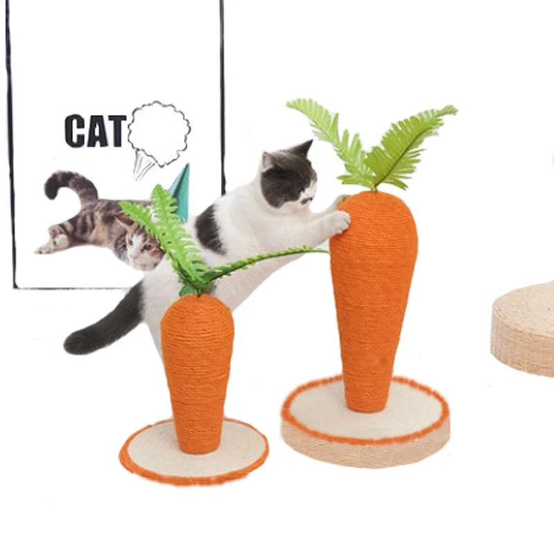 Pet Cat Sisal Rope Crawling Toy Simulation Radish-shaped Cat Crawling Frame Cat Scratching Board Grinding Claw Toy Pet Supplies
Pet Cat Sisal Rope Crawling Toy Simulation Radish-shaped Cat Crawling Frame Cat Scratching Board Grinding Claw Toy Pet Supplies