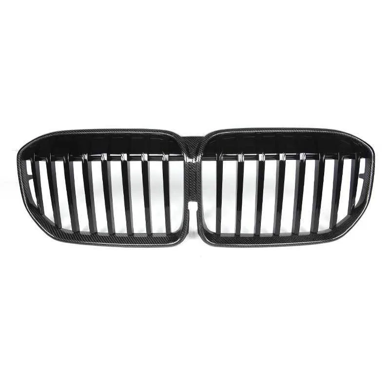 Modified horizontal bar with bright black carbon fiber Racing Grills front grille, Fit for BMW 7 Series G11 G12 G13 2020-2021
Modified horizontal bar with bright black carbon fiber Racing Grills front grille, Fit for BMW 7 Series G11 G12 G13 2020-2021