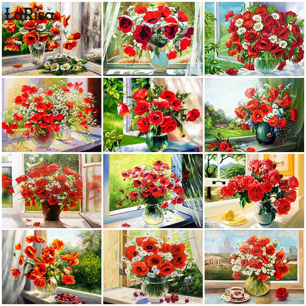 Red Poppy Diamond Embroidery Flower Full Diamond Painting Flower Rhinestone Picture Mosaic Cross Stitch Kit Home Decoration
Red Poppy Diamond Embroidery Flower Full Diamond Painting Flower Rhinestone Picture Mosaic Cross Stitch Kit Home Decoration