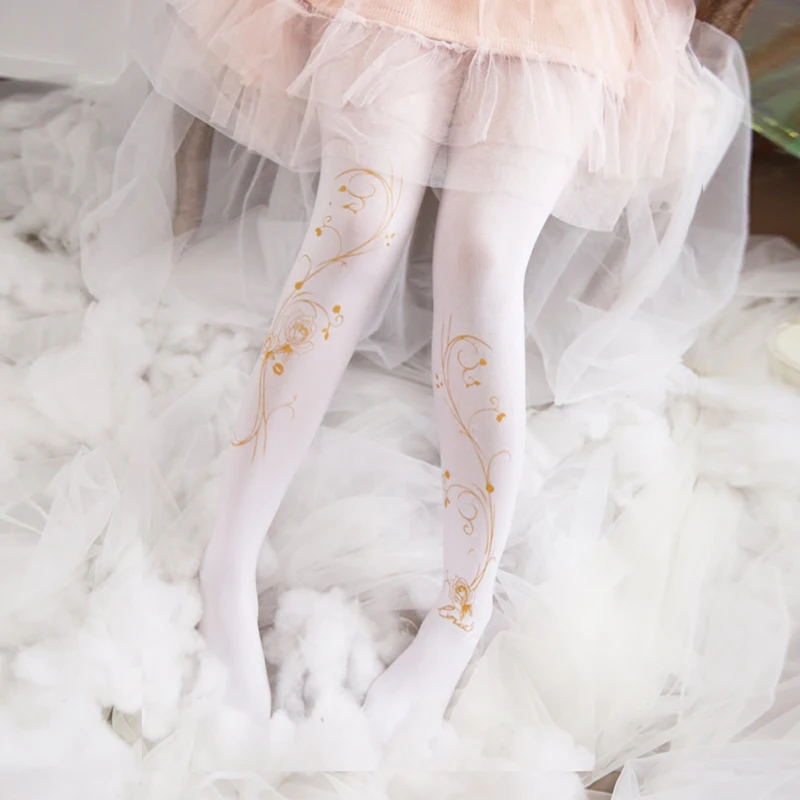 Japanese Lolita Girls Stockings Gilding Rose Pattern Legging kawaii Girl White Black Warm Tight Pantyhose Floral Silk Stockings
Japanese Lolita Girls Stockings Gilding Rose Pattern Legging kawaii Girl White Black Warm Tight Pantyhose Floral Silk Stockings