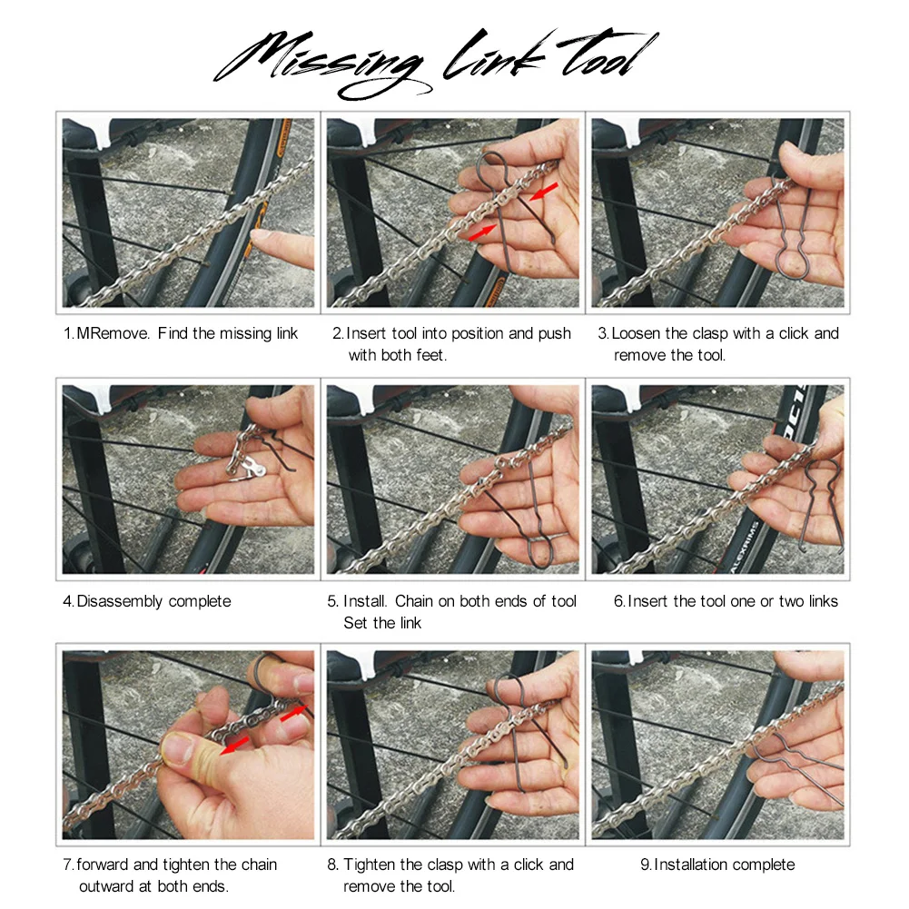 Bike Chain Repair Tool Missing Link Pliers 2-in-1 Install/Remove Chain Repair Kit Drop shipping
Bike Chain Repair Tool Missing Link Pliers 2-in-1 Install/Remove Chain Repair Kit Drop shipping