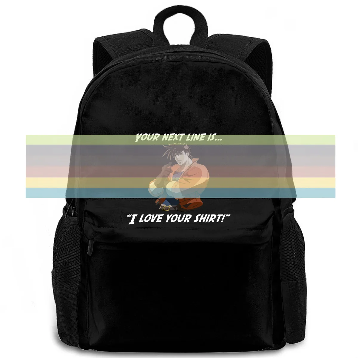Your next line is… – Bizarre Adventure – Joseph Joestar – Unisex T Shir Style women men backpack laptop travel school adult
Your next line is… – Bizarre Adventure – Joseph Joestar – Unisex T Shir Style women men backpack laptop travel school adult