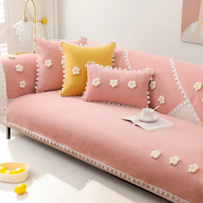 General Sofa Covers for Living Room Pastoral Pink Sofa Couch Cover with Flowers Sofa Armrest Backrest Towels Anti Slip Cover
General Sofa Covers for Living Room Pastoral Pink Sofa Couch Cover with Flowers Sofa Armrest Backrest Towels Anti Slip Cover