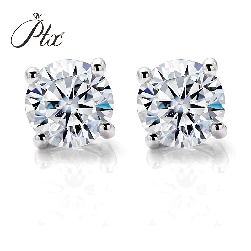 925 Sterling Silver 0.5 Ct And 1.0 Ct New Classic Round Cut Earrings Wedding Jewelry Woman Girl Gift
925 Sterling Silver 0.5 Ct And 1.0 Ct New Classic Round Cut Earrings Wedding Jewelry Woman Girl Gift