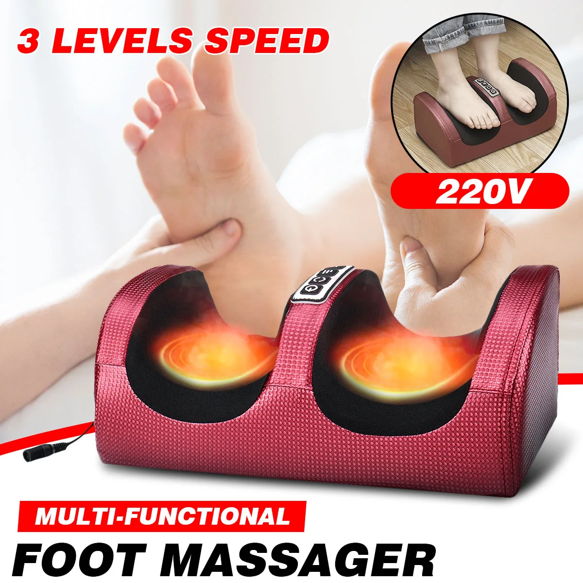 Newest Electric Heating Foot Massage Machine Home Leg Relaxation Kneading Massager Instrument Massagers & Back Scratchers
Newest Electric Heating Foot Massage Machine Home Leg Relaxation Kneading Massager Instrument Massagers & Back Scratchers