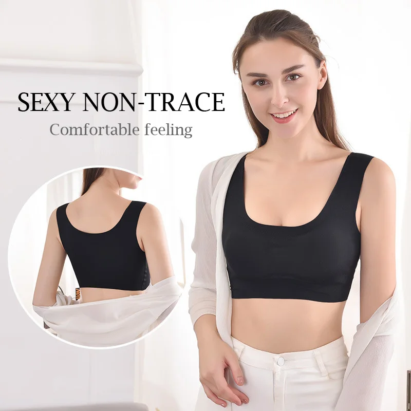 Female bra Crop Tops Bra Wire Free Female Street Ice silk underwear Sleeveless Seamless Sports Bra Crop Breathable non-trace bra
Female bra Crop Tops Bra Wire Free Female Street Ice silk underwear Sleeveless Seamless Sports Bra Crop Breathable non-trace bra