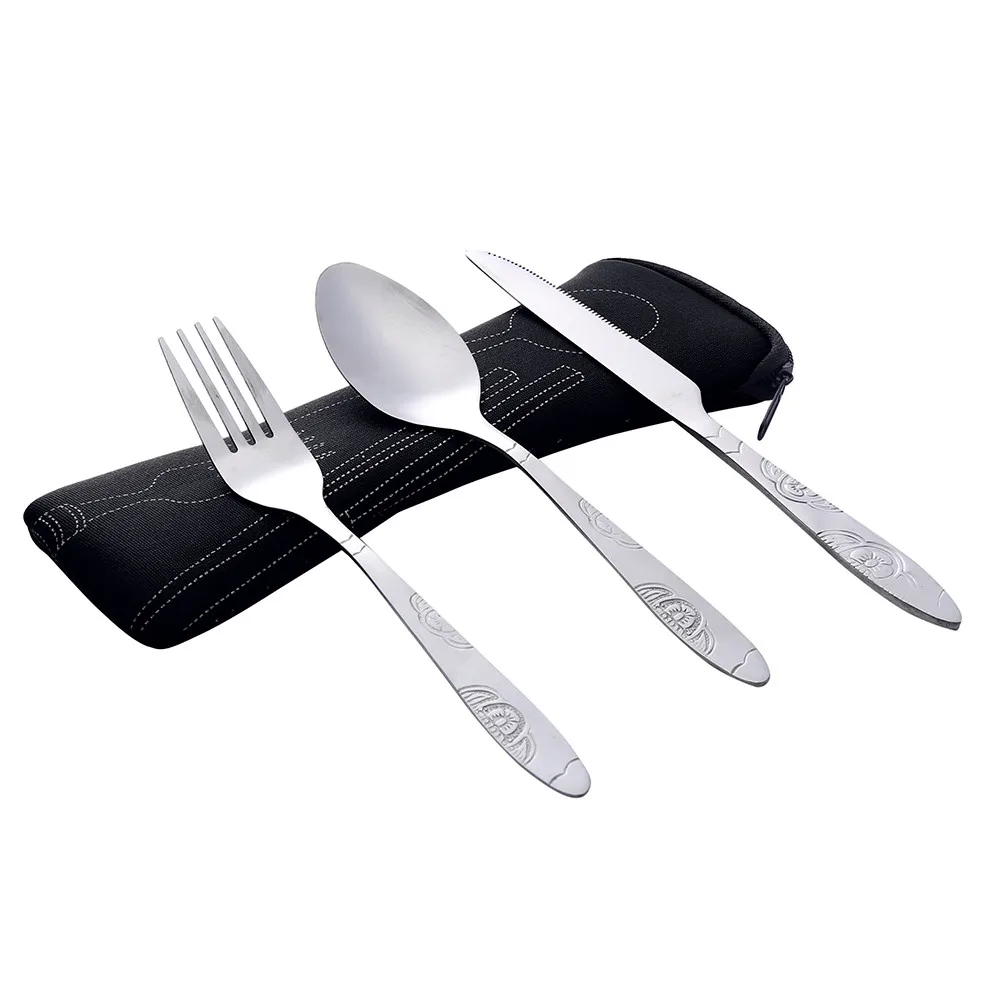 #40 3pcs Stainless Steel Fork Spoon Tableware Travel Camping Cutlery Dinnerware Picnic Camp Cutlery Tableware Flatware
#40 3pcs Stainless Steel Fork Spoon Tableware Travel Camping Cutlery Dinnerware Picnic Camp Cutlery Tableware Flatware