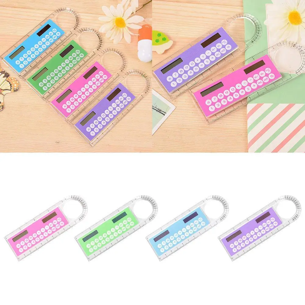 10cm 1pcs Ruler With Solar Mini Calculator Multifunction Students Drawing Ultra-thin Ruler Stationery Ruler Calculater H7Q6
10cm 1pcs Ruler With Solar Mini Calculator Multifunction Students Drawing Ultra-thin Ruler Stationery Ruler Calculater H7Q6