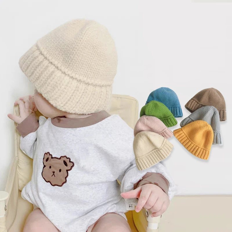 New Kids Knitted Cap Solid Color Casual Beanies Hat For Boy Girl 6 Months Baby Korean Version Caps Children Woolen Hats 1-3 Year
New Kids Knitted Cap Solid Color Casual Beanies Hat For Boy Girl 6 Months Baby Korean Version Caps Children Woolen Hats 1-3 Year