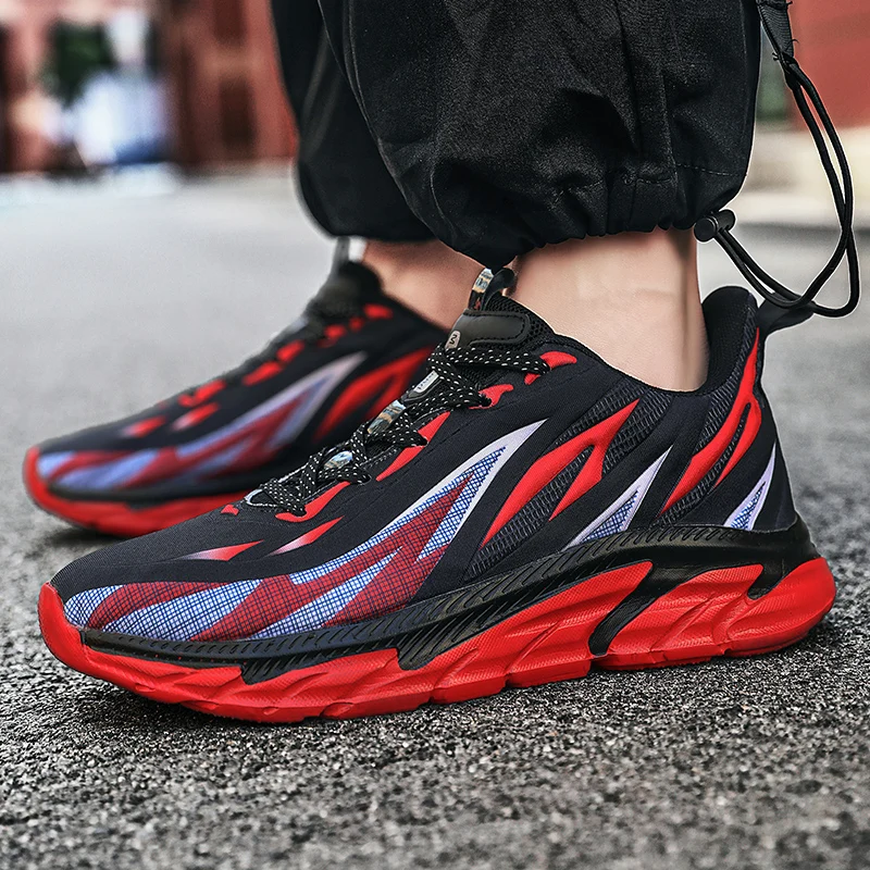 2021 Fashion Breathable Men Sport Shoes Flame Print Shoes Man Running Thick Bottom Jogging Sneaker Big Size 46 zapatillas hombre
2021 Fashion Breathable Men Sport Shoes Flame Print Shoes Man Running Thick Bottom Jogging Sneaker Big Size 46 zapatillas hombre