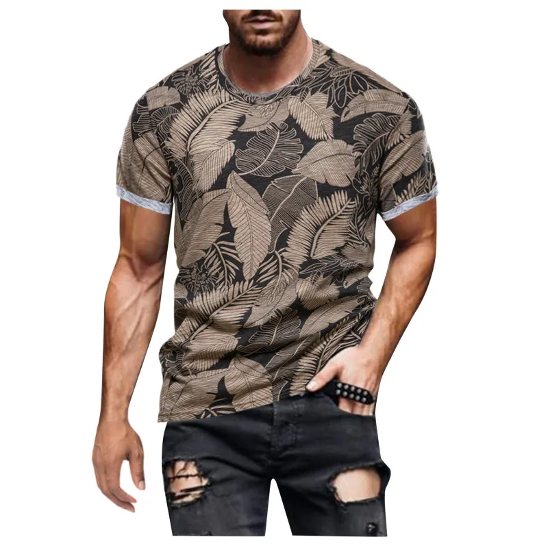 Leaf men's plus size T-shirt, comfortable shirt, summer men's O-neck short-sleeved top 2021 new hot clothing
Leaf men's plus size T-shirt, comfortable shirt, summer men's O-neck short-sleeved top 2021 new hot clothing