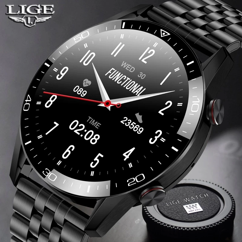 LIGE 2021 Full circle touch screen steel Band luxury Bluetooth call Men smart watch Waterproof Sport Activity fitness watch+box
LIGE 2021 Full circle touch screen steel Band luxury Bluetooth call Men smart watch Waterproof Sport Activity fitness watch+box