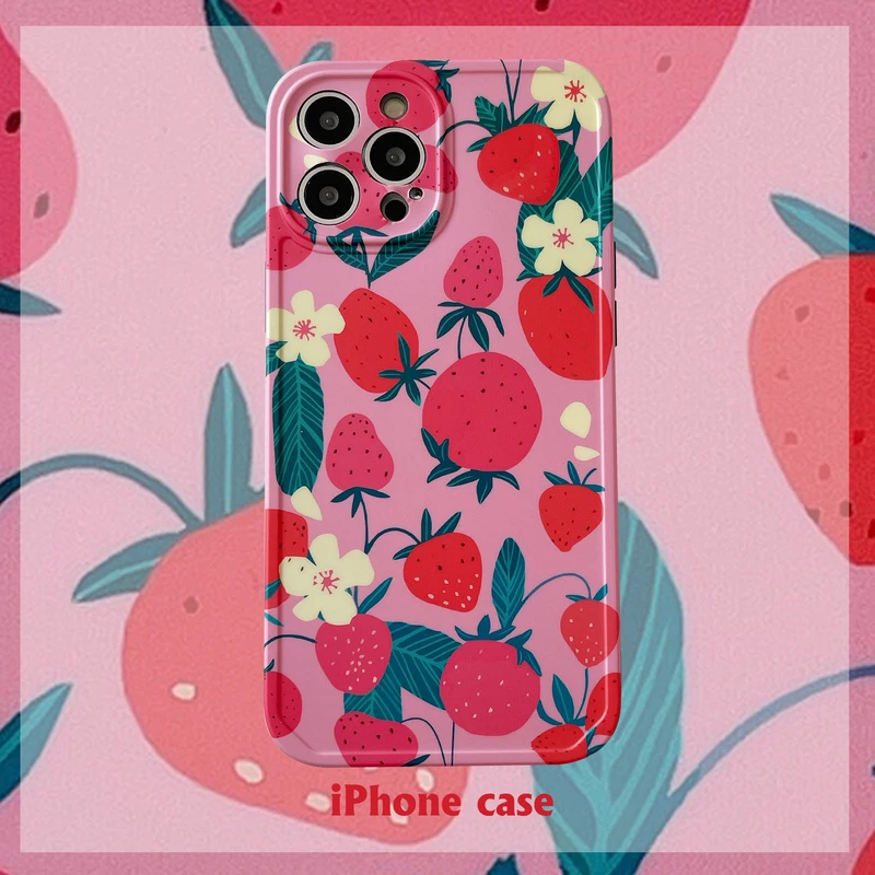 Cute Fruit Strawberry Daisy Flower Korean Phone Case For iPhone 12 11 Pro Max X Xs Max Xr 7 8 Puls SE 2020 Cases Soft IMD Cover
Cute Fruit Strawberry Daisy Flower Korean Phone Case For iPhone 12 11 Pro Max X Xs Max Xr 7 8 Puls SE 2020 Cases Soft IMD Cover
