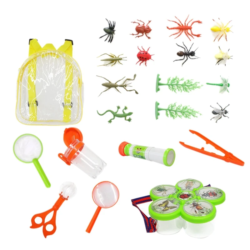 Insects Toys Set with Telescope Insect Net Outdoor Insect Observation Box Capture Kit Outdoor Explorer Kit
Insects Toys Set with Telescope Insect Net Outdoor Insect Observation Box Capture Kit Outdoor Explorer Kit