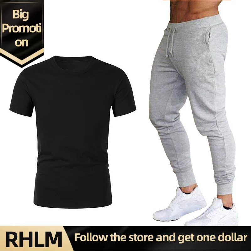 ã€RHLM】Men's Sets T Shirts+Pants Two Pieces Sets Casual Tracksuit Men Women New Fashion Solid Color Suits Sportwear Gyms Trousers
ã€RHLM】Men's Sets T Shirts+Pants Two Pieces Sets Casual Tracksuit Men Women New Fashion Solid Color Suits Sportwear Gyms Trousers