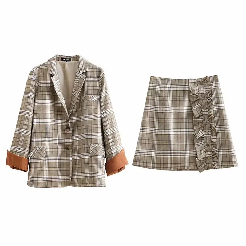 HStar Vintage Pockets Plaid OL Blazers Women 2020 Single Breasted Notched Collar Long Sleeve Lady Outerwear Casual Casaco Tops
HStar Vintage Pockets Plaid OL Blazers Women 2020 Single Breasted Notched Collar Long Sleeve Lady Outerwear Casual Casaco Tops