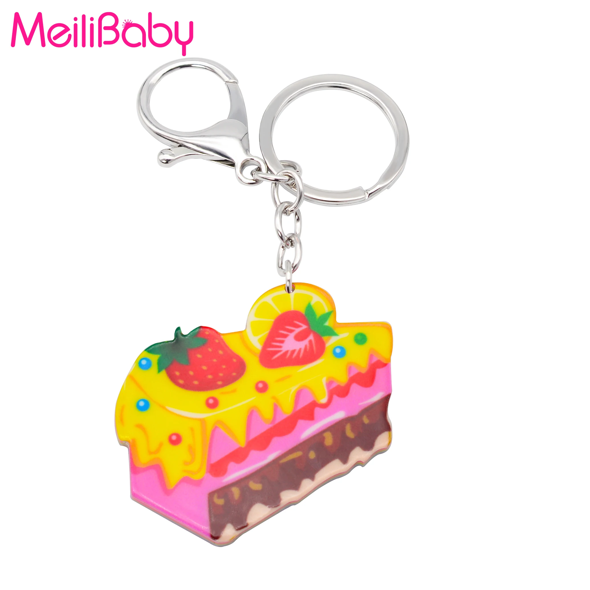 1Pc New Cute Cartoon Acrylic Keychain Dessert Strawberry Cake Key Chain Jewelry For Women Boys Students Gift Men's Car Accessory
1Pc New Cute Cartoon Acrylic Keychain Dessert Strawberry Cake Key Chain Jewelry For Women Boys Students Gift Men's Car Accessory
