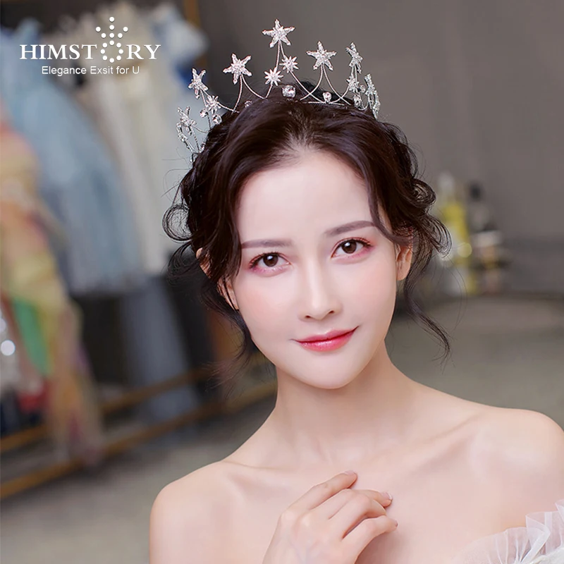 Himstory Bridal Crown Headband Hairband Shinny Star Wedding Hair Accessories for Women Bridesmaids Girls Party Graduation
Himstory Bridal Crown Headband Hairband Shinny Star Wedding Hair Accessories for Women Bridesmaids Girls Party Graduation