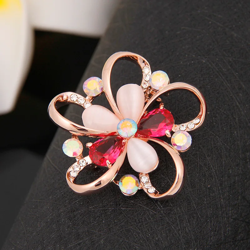 Wow Golden Silver Alloy Color Hollow Opal Crystal Flower Brooch Plant Jewelry For Women Elegant Accessory
Wow Golden Silver Alloy Color Hollow Opal Crystal Flower Brooch Plant Jewelry For Women Elegant Accessory