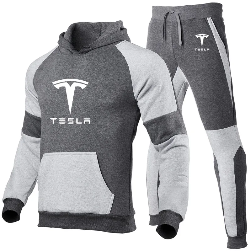 Spring Autumn Men's pullover Tesla car Logo Printing Fashion Casual Cotton High Quality Men's hoodies + sweatpants Two-piece
Spring Autumn Men's pullover Tesla car Logo Printing Fashion Casual Cotton High Quality Men's hoodies + sweatpants Two-piece