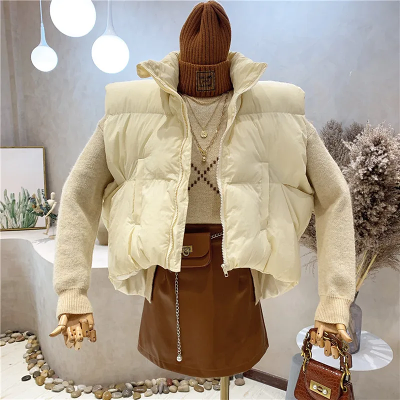 New Women's Clothing 2021 Autumn Winter Versatile short cotton-padded clothes loose jacket with irregular vest Coat
New Women's Clothing 2021 Autumn Winter Versatile short cotton-padded clothes loose jacket with irregular vest Coat