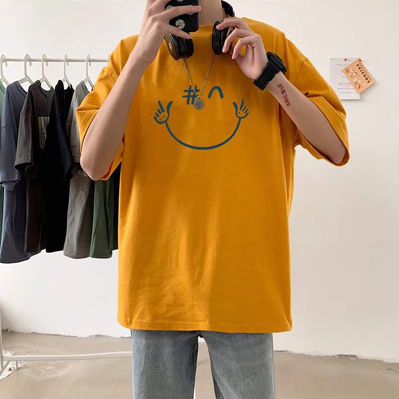 New Summer Men's T-Shirts Harajuku Cotton Round Collar Half sleeve Tops Tees Fashion Streetwear Sports Boy's T Shirts
New Summer Men's T-Shirts Harajuku Cotton Round Collar Half sleeve Tops Tees Fashion Streetwear Sports Boy's T Shirts