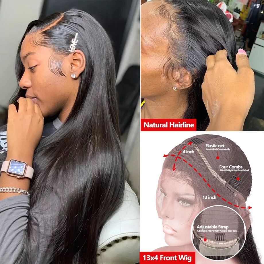 Wome Transparent 13x4 Lace Front Human Hair Wigs Brazilian Straight Human Hair Wigs Pre Plucked with Baby Hair 150% Remy WOME
Wome Transparent 13x4 Lace Front Human Hair Wigs Brazilian Straight Human Hair Wigs Pre Plucked with Baby Hair 150% Remy WOME