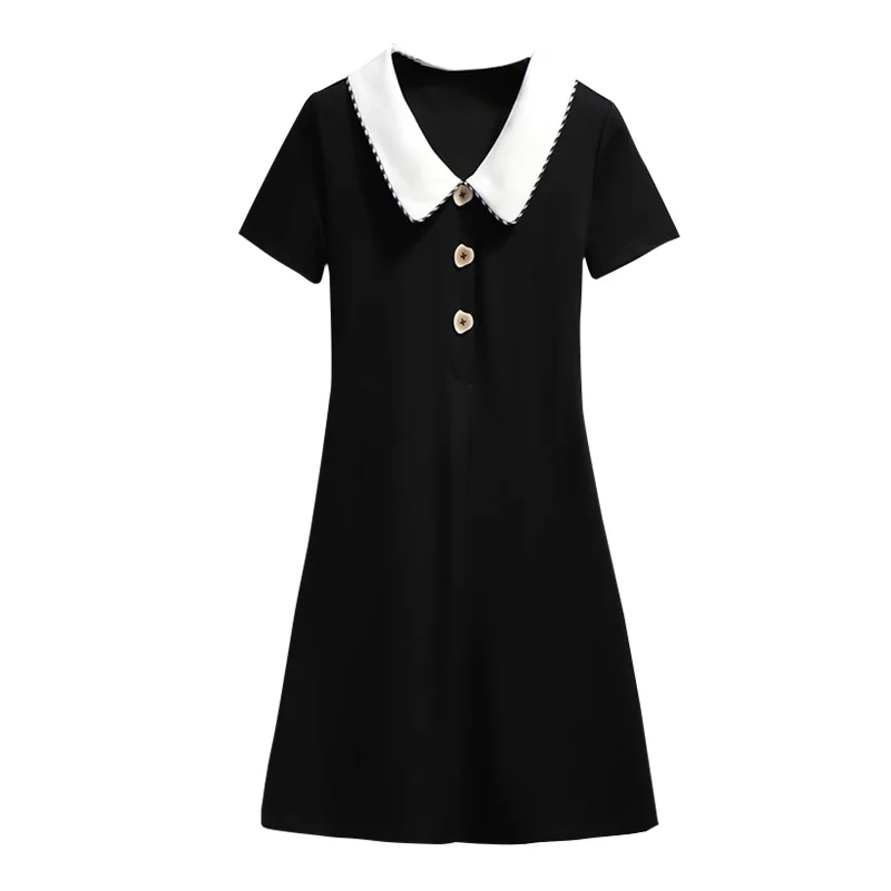 EHQAXIN 2021Summer Fashion Ladies Dress Doll Collar Button Short Sleeve Slim Long Skirt For Girls Sweet College Style L-4XL
EHQAXIN 2021Summer Fashion Ladies Dress Doll Collar Button Short Sleeve Slim Long Skirt For Girls Sweet College Style L-4XL