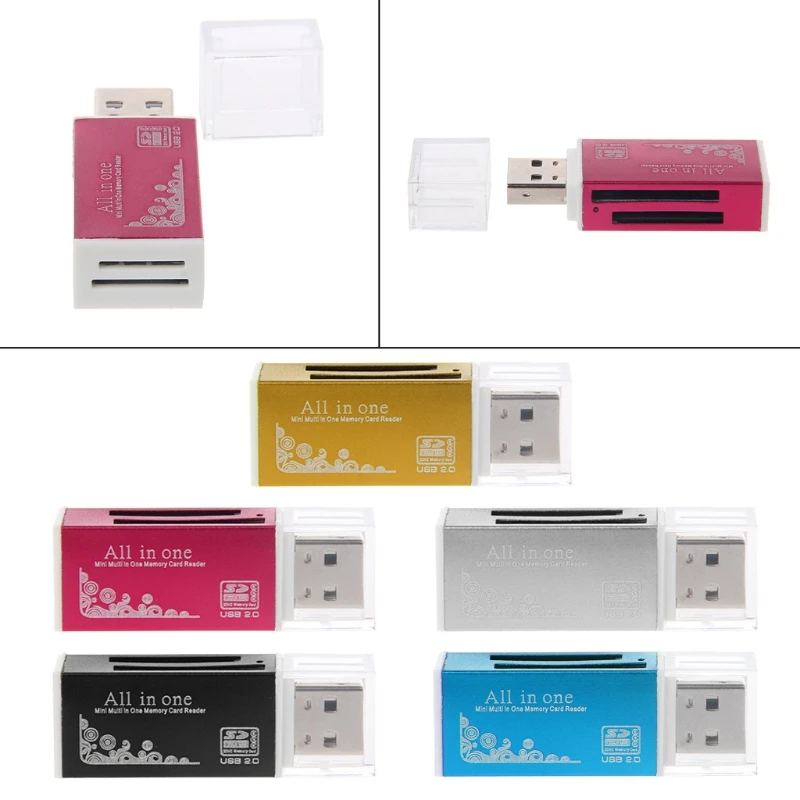 2022 NewAluminium All-In-One USB 2.0 Multi Memory Card Reader For SD/SDHC MMC TF MS M2
2022 NewAluminium All-In-One USB 2.0 Multi Memory Card Reader For SD/SDHC MMC TF MS M2